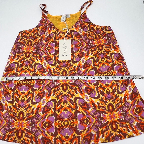 JOIE - Satin V-neck Tank Blouse - Picture 8 of 9